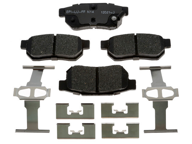 Raybestos Brakes Disc Brake Pad Set P/N:MGD374CH Fits: Acura El 00-97, Acura Integra 01-90, Honda Civic 00-99, Honda Civic 95-92, Honda Civic Del Sol 97-93, Honda Crx 91-90, Honda Fit 14-09, Honda Prelude 91-88 - Image 1