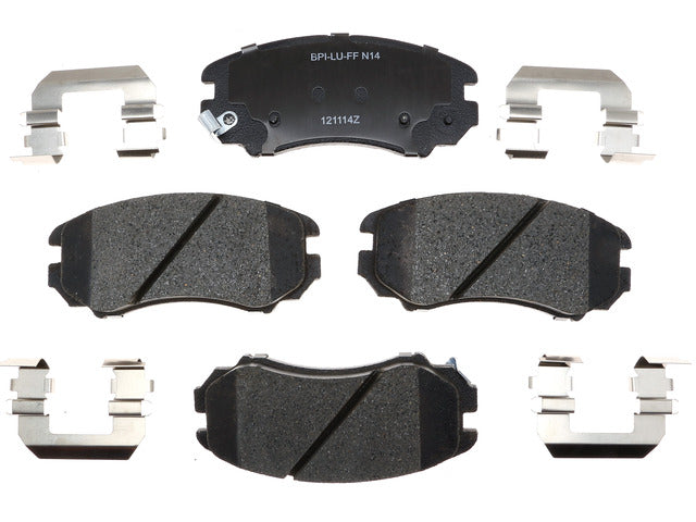 Raybestos Brakes Disc Brake Pad Set P/N:MGD924CH Fits: Hyundai Elantra 10-07, Hyundai Sonata 10-04, Hyundai Tiburon 08-03, Hyundai Tucson 09-05, Kia Magentis 10-03, Kia Optima 10-03, Kia Soul 13-10, Kia Sportage 10-05, Saab 9-5 2010 - Image 1