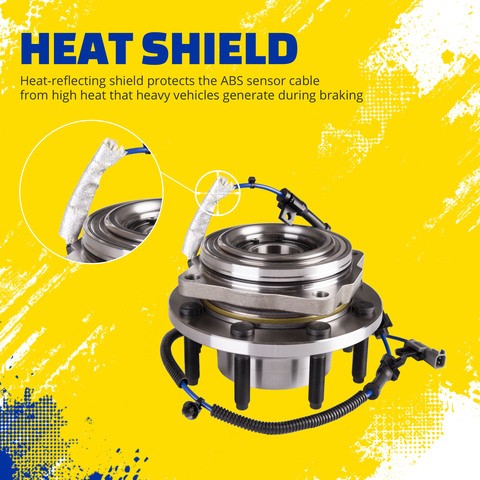 MOOG Hub Assemblies Wheel Bearing and Hub Assembly P/N:515184 Fits: Ford F-450 Super Duty 19-17, Ford F-550 Super Duty 19-17 - Image 2
