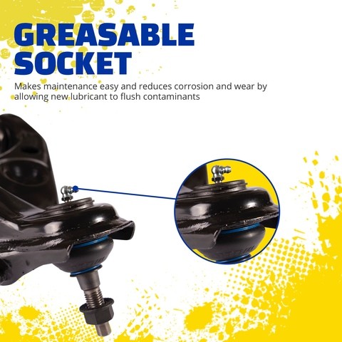 MOOG Chassis Products Suspension Control Arm and Ball Joint Assembly P/N:RK623902 Fits: Buick Enclave 17-08, Chevrolet Traverse 17-09, GMC Acadia 16-07, GMC Acadia Limited 2017, Saturn Outlook 10-07 - Image 7