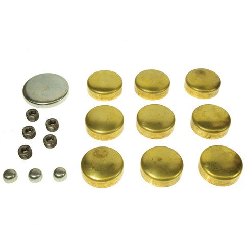 Melling Engine Expansion Plug Kit P/N:MPE-101BR Fits: Chevrolet Bel Air, Chevrolet Biscayne, Chevrolet Brookwood, Chevrolet C10, Chevrolet C20, Chevrolet C20 Suburban, Chevrolet C30, Chevrolet Caprice, Chevrolet Chevelle, Chevrolet El Camino - Image 1