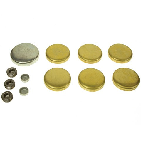 Melling Engine Expansion Plug Kit P/N:MPE-120BR Fits: Cadillac Calais 76-68, Cadillac Commercial Chassis 84-68, Cadillac Deville 81-68, Cadillac Eldorado 78-68, Cadillac Eldorado 81-80, Cadillac Fleetwood 84-68, Cadillac Seville 81-80 - Image 1
