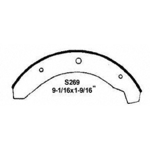 Wagner Brake Drum Brake Shoe P/N:Z269 Fits: Volkswagen Beetle 79-65, Volkswagen Karmann Ghia 74-65, Volkswagen Thing 74-73 - Image 2