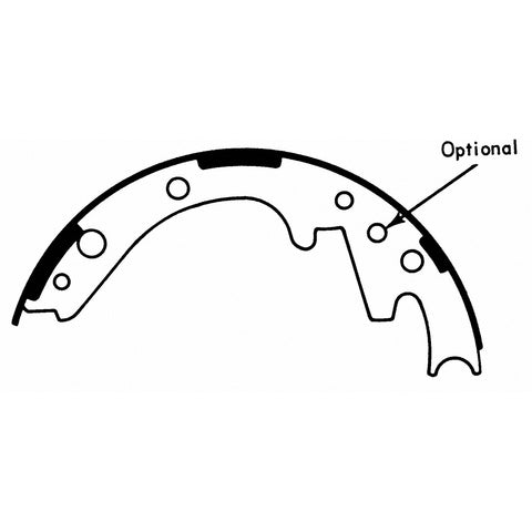Wagner Brake Drum Brake Shoe P/N:Z329R Fits: American Motors American, American Motors Amx, American Motors Custom, American Motors Deluxe, Dodge 880, Dodge Dart, Dodge Lancer, Plymouth Barracuda, Plymouth Duster, Plymouth Scamp, Plymouth Valiant - Image 2