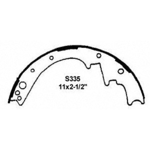 Wagner Brake Drum Brake Shoe P/N:Z335 Fits: Chrysler 300, Chrysler Cordoba, Chrysler New Yorker, Chrysler Newport, Chrysler TOWN &amp; COUNTRY, Dodge 880, Dodge B100 Van, Dodge B200, Dodge B200 Van, Dodge Challenger - Image 2