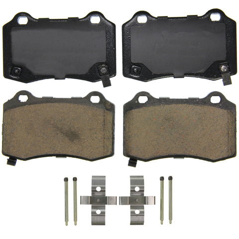 Wagner Brake Disc Brake Pad Set P/N:ZD1270 Fits: Cadillac Cts 17-16, Chevrolet Camaro 19-10, Dodge Challenger 19-09, Dodge Charger 13-11, Dodge Durango 2018, Jeep Grand Cherokee 07-06, Jeep Grand Cherokee 18-12, Tesla S 19-17, Tesla X 22-16 - Image 1
