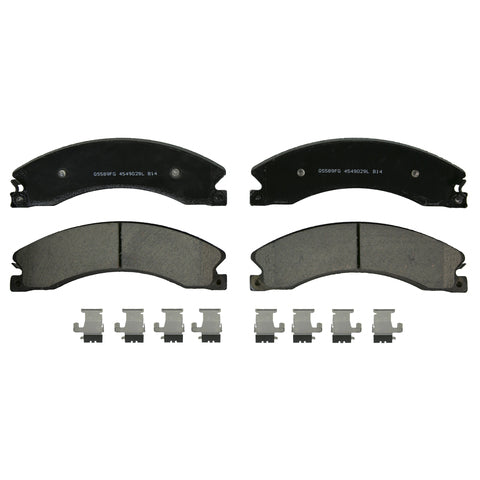 Wagner Brake Disc Brake Pad Set P/N:ZD1411 Fits: Chevrolet Express 3500, Chevrolet Express 4500, Chevrolet Silverado 2500 Hd, Chevrolet Silverado 3500 Hd, Chevrolet Suburban 3500 Hd, GMC Savana 3500, GMC Savana 4500, GMC Sierra 2500 Hd, GMC Sierra 3500 Hd - Image 1