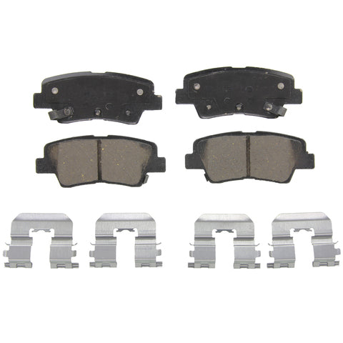 Wagner Brake Disc Brake Pad Set P/N:ZD1544 Fits: Hyundai Accent 17-12, Hyundai Elantra 16-11, Hyundai Elantra Coupe 14-13, Kia Forte 2017, Kia Forte5 18-16, Kia Optima 16-14, Kia Rio 23-12 - Image 1