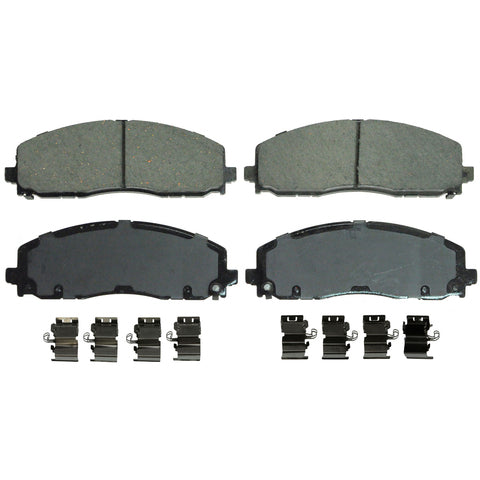 Wagner Brake Disc Brake Pad Set P/N:ZD1589 Fits: Chrysler Pacifica 24-17, Chrysler TOWN &amp; COUNTRY 16-11, Chrysler Voyager 2020, Dodge Grand Caravan 20-11, Dodge Journey 20-09, Jeep Gladiator 23-22, Ram C/v 14-12, Volkswagen Routan 14-12 - Image 1
