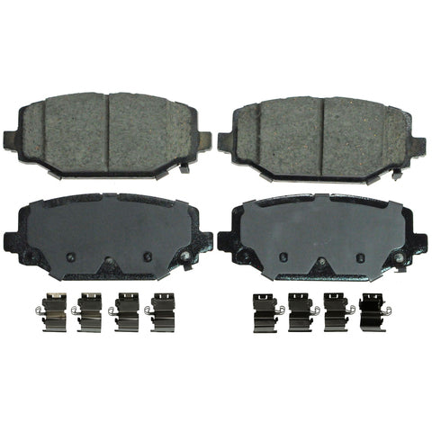 Wagner Brake Disc Brake Pad Set P/N:ZD1596 Fits: Chrysler Grand Caravan 24-21, Chrysler TOWN &amp; COUNTRY 16-12, Dodge Grand Caravan 20-11, Dodge Journey 20-12, Ram C/v 15-12, Volkswagen Routan 14-12 - Image 1