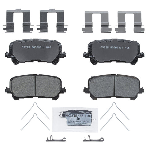 Wagner Brake Disc Brake Pad Set P/N:ZD1724 Fits: Acura Mdx 16-14, Honda Passport 25-19, Honda Pilot 22-16, Honda Ridgeline 25-17 - Image 1