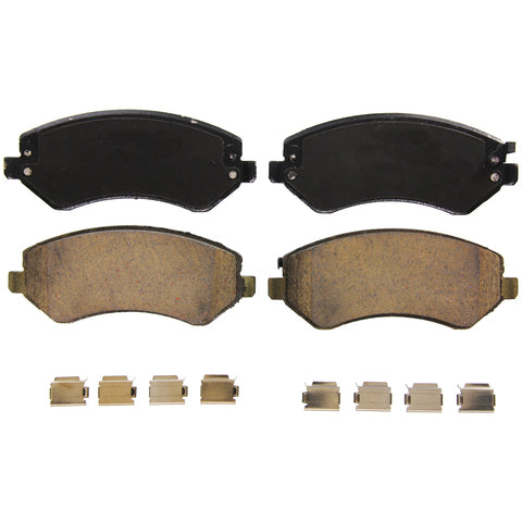 Wagner Brake Disc Brake Pad Set P/N:ZD856 Fits: Chrysler TOWN &amp; COUNTRY 04-03, Chrysler Voyager 03-01, Dodge Caravan 04-01, Dodge Grand Caravan 04-01 - Image 1