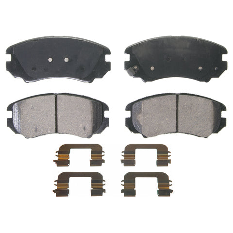 Wagner Brake Disc Brake Pad Set P/N:ZD924 Fits: Hyundai Azera 11-06, Hyundai Sonata 10-03, Hyundai Tiburon 08-03, Kia Amanti 09-07, Kia Magentis 10-02, Kia Optima 10-02, Kia Soul 11-10 - Image 1