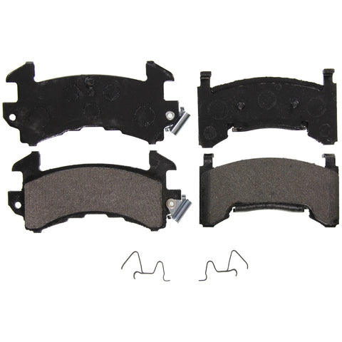 Wagner Brake Disc Brake Pad Set P/N:ZX202 Fits: Cadillac Eldorado 85-81, Cadillac Seville 85-81, Chevrolet Camaro 88-82, Chevrolet S10 03-95, Chevrolet S10 93-91, Oldsmobile Toronado 85-81, Pontiac Firebird 88-82 - Image 1