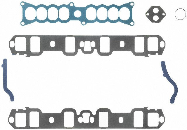 FEL-PRO Engine Intake Manifold Gasket Set P/N:MS 93334 Fits: Ford Country Squire, Ford Ltd, Ford Ltd Crown Victoria, Ford Mustang, Ford Thunderbird, Lincoln Continental, Lincoln Mark Vii, Lincoln Town Car, Mercury Capri - Image 1