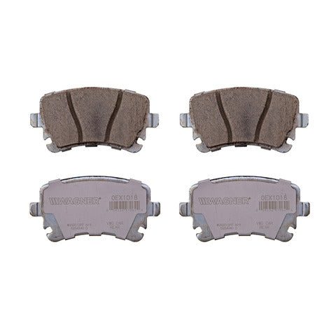 Wagner Brake Disc Brake Pad Set P/N:OEX1018 Fits: Audi A6 07-06, Audi A6 Quattro 11-05, Audi A8 Quattro 10-04, Audi Rs4 08-07, Audi Rs6 04-03, Audi S4 09-04, Audi S6 11-07, Audi S8 09-07, Volkswagen Phaeton 06-04 - Image 1