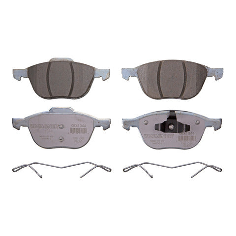 Wagner Brake Disc Brake Pad Set P/N:OEX1044 Fits: Ford Focus 07-05, Mazda 3 13-04, Mazda 3 Sport 18-09, Mazda 5 10-06, Mazda 5 17-12, Volvo C30 13-07, Volvo C70 13-06, Volvo S40 11-04, Volvo V50 11-05 - Image 1