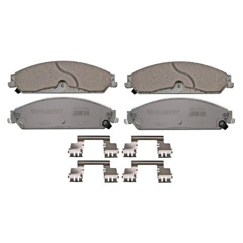 Wagner Brake Disc Brake Pad Set P/N:OEX1058C Fits: Chrysler 200 14-13, Chrysler 300 14-12, Dodge Avenger 14-13, Dodge Challenger 13-12, Dodge Challenger 20-17, Dodge Charger 20-12 - Image 1