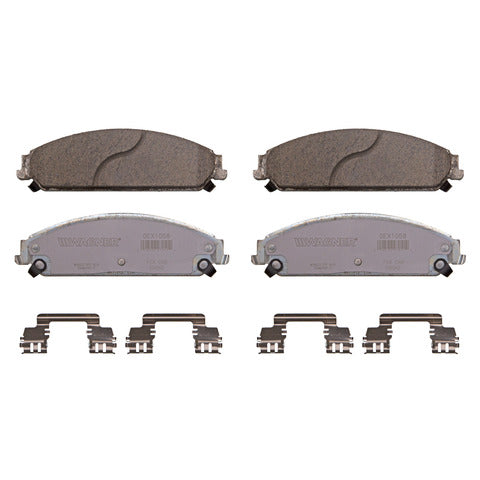 Wagner Brake Disc Brake Pad Set P/N:OEX1058 Fits: Chrysler 300 11-05, Chrysler 300 19-15, Dodge Caliber 09-08, Dodge Challenger 11-09, Dodge Challenger 18-14, Dodge Charger 13-06, Dodge Charger 19-17, Dodge Magnum 08-05 - Image 1