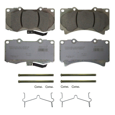 Wagner Brake Disc Brake Pad Set P/N:OEX1119 Fits: Hummer H3 10-06, Hummer H3t 10-09 - Image 1