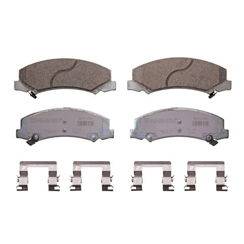 Wagner Brake Disc Brake Pad Set P/N:OEX1159 Fits: Buick Allure 09-08, Buick Lacrosse 09-08, Buick Lucerne 11-06, Cadillac Dts 11-06, Chevrolet Impala 15-06, Chevrolet Impala Limited 16-14, Chevrolet Monte Carlo 07-06 - Image 1