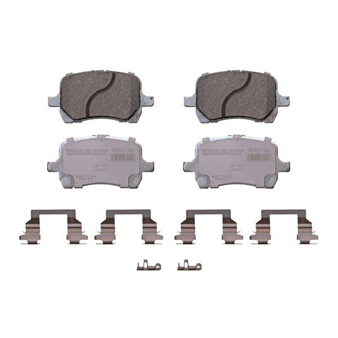 Wagner Brake Disc Brake Pad Set P/N:OEX1160 Fits: Chevrolet Hhr 11-06, Chevrolet Malibu 12-07, Pontiac G5 2008, Pontiac G6 10-06, Saturn Aura 09-07 - Image 1