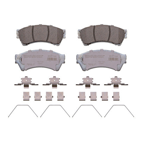 Wagner Brake Disc Brake Pad Set P/N:OEX1164 Fits: Ford Fusion 12-06, Lincoln Mkz 12-07, Lincoln Zephyr 2006, Mazda 6 13-08, Mercury Milan 11-06 - Image 1