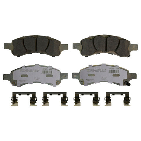 Wagner Brake Disc Brake Pad Set P/N:OEX1169A Fits: Buick Enclave 17-08, Chevrolet Traverse 17-09, GMC Acadia 16-07, GMC Acadia Limited 2017, Saturn Outlook 10-07 - Image 1