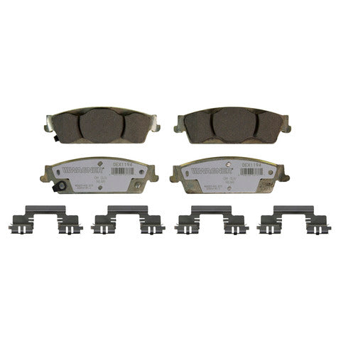 Wagner Brake Disc Brake Pad Set P/N:OEX1194 Fits: Cadillac Escalade, Cadillac Escalade Esv, Cadillac Escalade Ext, Chevrolet Avalanche, Chevrolet Silverado 1500, Chevrolet Suburban 1500, Chevrolet Tahoe, GMC Sierra 1500, GMC Yukon, GMC Yukon Xl 1500 - Image 1