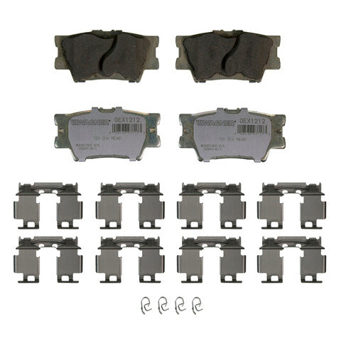 Wagner Brake Disc Brake Pad Set P/N:OEX1212 Fits: Lexus Es300h 18-13, Lexus Es350 18-07, Lexus Hs250h 11-10, Pontiac Vibe 10-09, Toyota Avalon 16-08, Toyota Camry 24-07, Toyota Matrix 13-09, Toyota Rav4 18-06 - Image 1