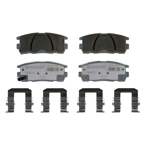 Wagner Brake Disc Brake Pad Set P/N:OEX1275 Fits: Chevrolet Captiva Sport 15-12, Chevrolet Equinox 17-07, GMC Terrain 17-10, Pontiac Torrent 09-06, Saturn Vue 10-08, Suzuki Xl-7 09-07 - Image 1