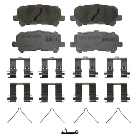 Wagner Brake Disc Brake Pad Set P/N:OEX1281 Fits: Acura Mdx 13-07, Acura Zdx 13-10, Honda Odyssey 17-11, Honda Pilot 11-09 - Image 1