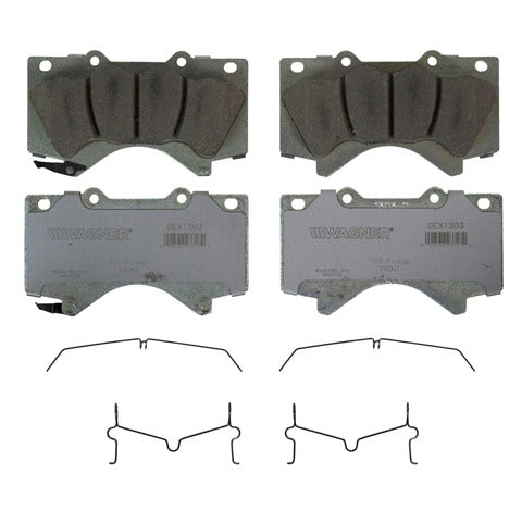 Wagner Brake Disc Brake Pad Set P/N:OEX1303 Fits: Lexus Lx570 11-08, Lexus Lx570 21-13, Toyota Land Cruiser 11-08, Toyota Land Cruiser 21-13, Toyota Sequoia 22-08, Toyota Tundra 21-07 - Image 1