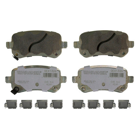Wagner Brake Disc Brake Pad Set P/N:OEX1326 Fits: Chrysler TOWN &amp; COUNTRY 12-08, Dodge Grand Caravan 12-08, Dodge Journey 12-09, Ram C/v 2012, Volkswagen Routan 12-09 - Image 1