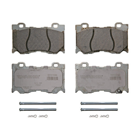 Wagner Brake Disc Brake Pad Set P/N:OEX1346 Fits: Infiniti Fx50, Infiniti G37, Infiniti M37, Infiniti M56, Infiniti Q50, Infiniti Q60, Infiniti Q70, Infiniti Q70l, Infiniti Qx70, Nissan 370z - Image 1