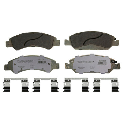 Wagner Brake Disc Brake Pad Set P/N:OEX1363 Fits: Cadillac Escalade, Cadillac Escalade Esv, Cadillac Escalade Ext, Cadillac Xts, Chevrolet Avalanche, Chevrolet Express 1500, Chevrolet Silverado 1500, Chevrolet Silverado 1500 Ld, Chevrolet Suburban - Image 1