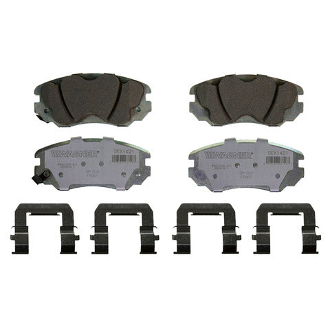 Wagner Brake Disc Brake Pad Set P/N:OEX1421 Fits: Buick Allure, Buick Cascada, Buick Lacrosse, Buick Regal, Cadillac Elr, Chevrolet Equinox, Chevrolet Impala, Chevrolet Malibu, Chevrolet Malibu Limited, GMC Terrain, Saab 9-5 - Image 1