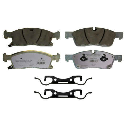 Wagner Brake Disc Brake Pad Set P/N:OEX1455 Fits: Dodge Durango 12-11, Dodge Durango 16-14, Dodge Durango 20-18, Jeep Grand Cherokee 16-11, Jeep Grand Cherokee 20-18 - Image 1