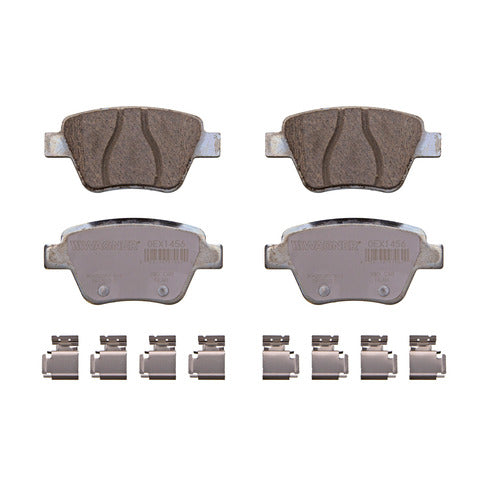 Wagner Brake Disc Brake Pad Set P/N:OEX1456 Fits: Audi A3 13-11, Audi A3 Quattro 13-10, Volkswagen Beetle 13-12, Volkswagen Beetle 2017, Volkswagen Eos 16-11, Volkswagen Golf 14-10, Volkswagen Gti 14-12, Volkswagen Jetta 14-10, Volkswagen Passat 15-12 - Image 1