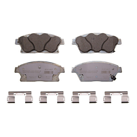 Wagner Brake Disc Brake Pad Set P/N:OEX1467 Fits: Buick Encore 17-13, Buick Verano 17-12, Cadillac Ats 15-13, Cadillac Ats 18-17, Chevrolet Cruze 15-14, Chevrolet Orlando 14-12, Chevrolet Trax 17-13, Chevrolet Volt 15-11, Ford Ft800 1989 - Image 1