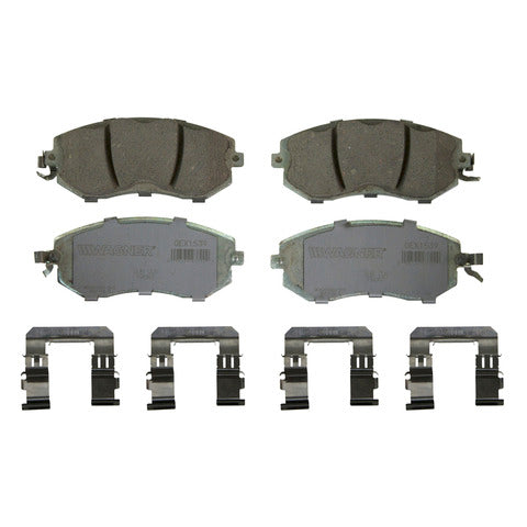 Wagner Brake Disc Brake Pad Set P/N:OEX1539 Fits: Scion Fr-s, Subaru Brz, Subaru Crosstrek, Subaru Forester, Subaru Impreza, Subaru Legacy, Subaru Outback, Subaru Wrx, Subaru Xv Crosstrek, Toyota 86 - Image 1