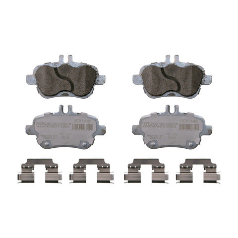 Wagner Brake Disc Brake Pad Set P/N:OEX1646 Fits: Infiniti Qx30, Mercedes-benz B Electric Drive, Mercedes-benz B250, Mercedes-benz B250e, Mercedes-benz Cla250, Mercedes-benz Gla250, Mercedes-benz Slc300, Mercedes-benz Slk250, Mercedes-benz Slk300 - Image 1