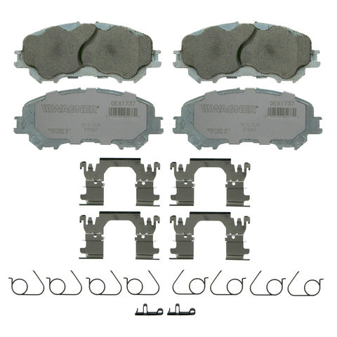 Wagner Brake Disc Brake Pad Set P/N:OEX1737 Fits: Nissan Qashqai 22-17, Nissan Rogue 19-14, Nissan Rogue Sport 22-17 - Image 1