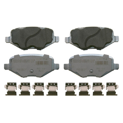 Wagner Brake Disc Brake Pad Set P/N:OEX1754 Fits: Ford Edge 14-13, Ford Explorer 19-13, Ford Flex 19-13, Ford Police Interceptor Utility 19-14, Ford Taurus 19-18, Lincoln Mkt 19-13 - Image 1