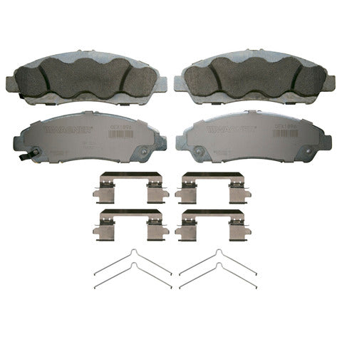 Wagner Brake Disc Brake Pad Set P/N:OEX1896 Fits: Buick Enclave 20-18, Cadillac Xt5 2017, Cadillac Xt5 2020, Cadillac Xt6 2020, Cadillac Xts 2017, Chevrolet Blazer 20-19, Chevrolet Traverse 2018, GMC Acadia 18-17 - Image 1