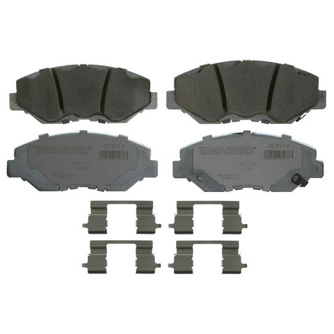 Wagner Brake Disc Brake Pad Set P/N:OEX914 Fits: Acura Ilx 15-13, Honda Accord 12-03, Honda Accord 17-14, Honda Civic 15-12, Honda Civic 21-20, Honda Cr-v 04-02, Honda Cr-z 2016, Honda Element 11-03, Honda Fit 14-13 - Image 1