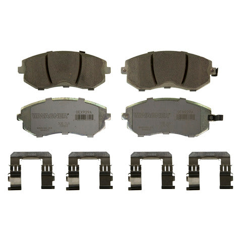 Wagner Brake Disc Brake Pad Set P/N:OEX929A Fits: Saab 9-2x 06-05, Subaru Baja 06-03, Subaru Forester 10-04, Subaru Impreza 10-03, Subaru Legacy 12-02, Subaru Outback 12-03 - Image 1