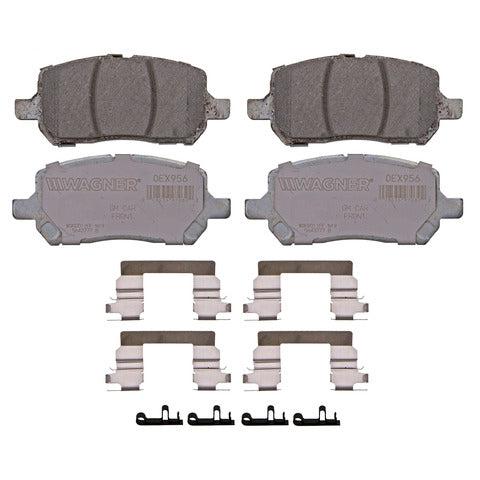 Wagner Brake Disc Brake Pad Set P/N:OEX956 Fits: Chevrolet Cobalt 10-05, Pontiac G5 10-07, Pontiac Pursuit 06-05, Saturn Ion 07-03 - Image 1