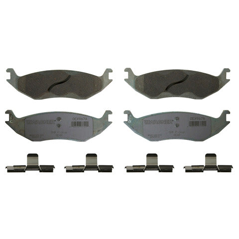 Wagner Brake Disc Brake Pad Set P/N:OEX967A Fits: Chrysler Aspen 09-07, Dodge Durango 09-04, Dodge Ram 1500 10-04, Ram 1500 Classic 23-19 - Image 1