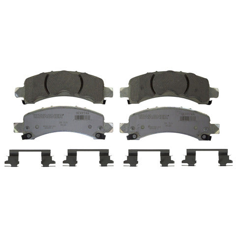 Wagner Brake Disc Brake Pad Set P/N:OEX974A Fits: Cadillac Escalade 06-03, Chevrolet Avalanche 1500 06-02, Chevrolet Express 1500 14-97, Chevrolet Suburban 1500 06-02, Chevrolet Tahoe 06-02, GMC Savana 1500 14-98, GMC Yukon 06-02, GMC Yukon Xl 1500 06-03 - Image 1